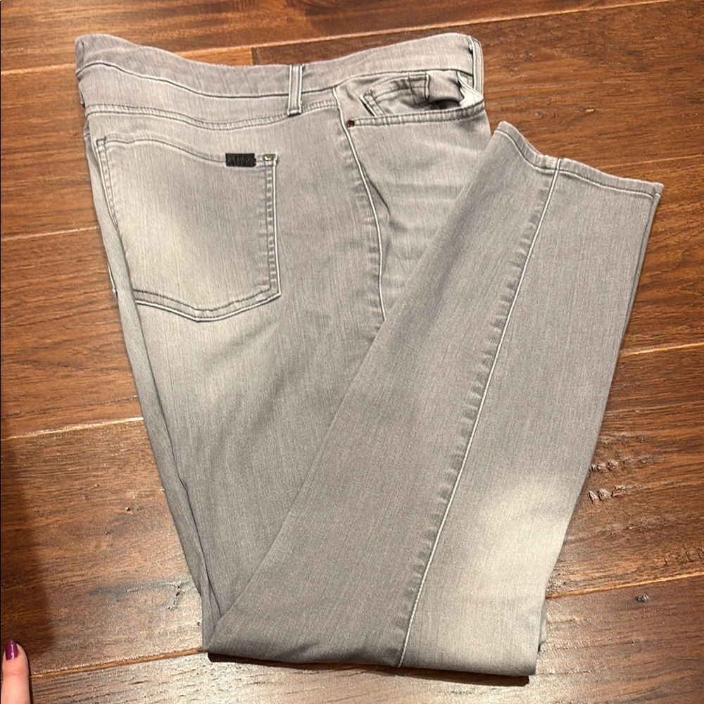 7 For All Mankind Women's Skinny Jeans - Light Gray